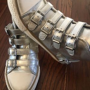 Girl’s Ash Leather Sneaker High Tops Sz. 13